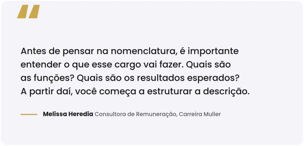 Como descrever um cargo que não existe no mercado? 1 descrição de cargos