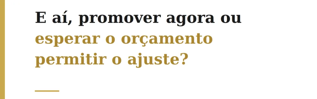Promoção sem aumento salarial como conduzir essa decisão